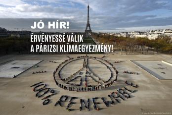 Végre életbe léphet a sorsdöntő párizsi klímaegyezmény